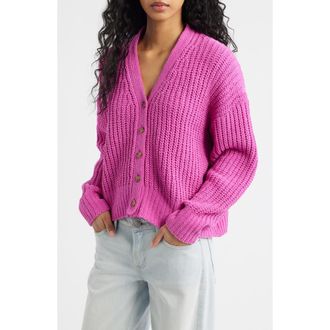 Rip Curl Neon Isles Cardigan in Light Pink at Nordstrom, Size X-Large