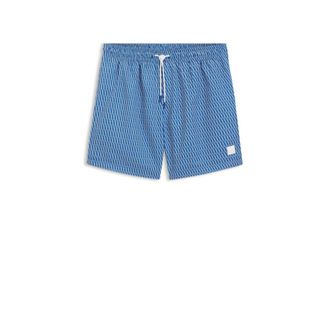 BOSS Printed swim shorts with logo badge