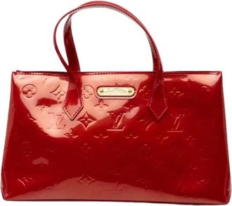 Louis Vuitton Pre-owned Wilshire PM - Dames - Vintage Handtas - Rood - ONE Size - Leer - Vintage