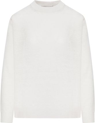 Max Mara CREW NECK SWEATER IN LINEN YARN - Smaxmara - Woman