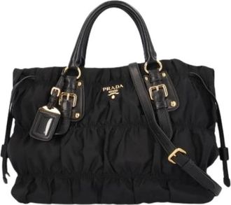 Prada Pre-owned Handbags, female, Black, Size: ONE SIZE Pre-owned Vintage Shoulder Bag
