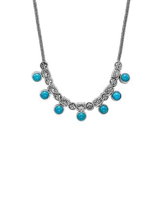 Samuel B. Silver 5.95 Ct. Tw. Turquoise Necklace