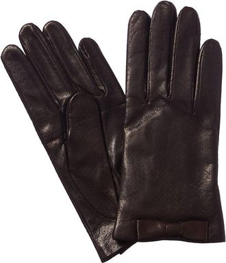 Portolano Bow Leather Gloves