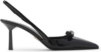 Prada Black Slingback Heels