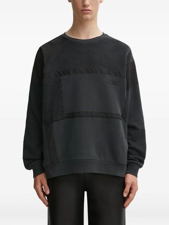 Maison Margiela panelled sweatshirt - men - Cotton - M - Black