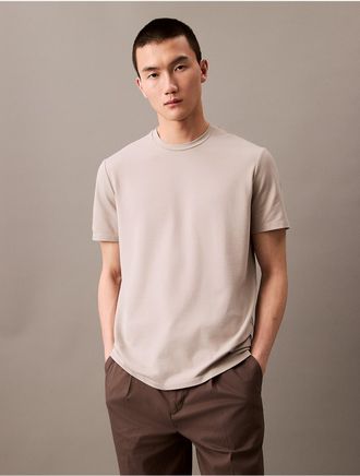 Calvin Klein Mens Tech Pique T-Shirt - Neutral - XS