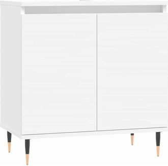 vidaXL Armario de baño madera de ingeniería blanco 58x33x60 cm Vidaxl