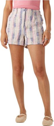 Ydence Ydence, Korte Broeken, Dames, Veelkleurig, S, Lichtblauwe Zomer Shorts Andrea