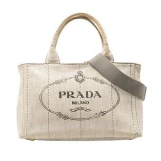 Prada Pre-owned Tote Bags, female, Gray, Size: ONE SIZE Pre-owned Denim Satchel