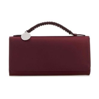 Stella McCartney Falabella Clutch Bag Eco Satin - female - Stella McCartney - Handbags - Red - ONE SIZE - Bags