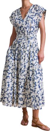 Apiece Apart Agathe Tier Maxi Dress In Blue