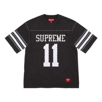 SUPREME SS26 Studded S/S Football T-Shirt Black SUP-SS26-012-BLK