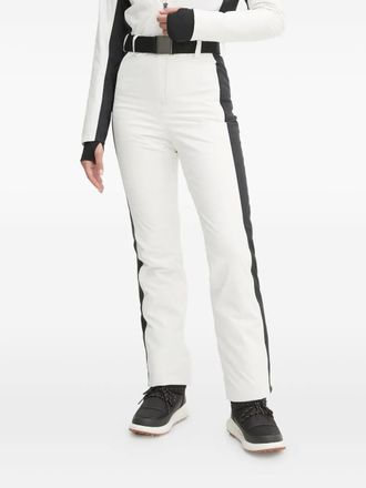 Colmar hooded belted ski suit - women - Recycled Polyester/Polyester/Nylon/Elastane/Polyester - 48 - White