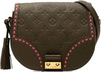 Louis Vuitton Pre-owned Leren Crossbody Tas - Dames - Vintage Schoudertas - Bruin - ONE Size - Leer - Vintage