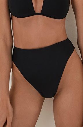 Vix Gigi Hot High Waist Bikini Bottoms in Black at Nordstrom, Size Medium