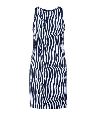 M&oacute;veis Conquista Womens Sleeveless Zebra Print Dress - Navy - Size EU 42 (Womens)
