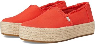 Toms Valencia WIDE Womens Shoes Flame : 9.5 B - Medium, Textile