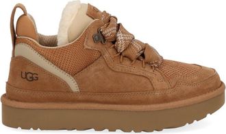 UGG Tan Lowmel Shearling Collar Sneakers