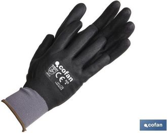 cofan Cofan - Guantes 100 % Impregnados De Nitrilo Ideales Para Automoci&oacute;n Construcci&oacute;n Y Manipulaci&oacute;n De Aceites En Packs De 12 Pares 8