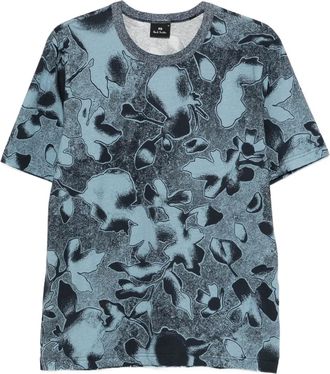 Paul Smith T-shirt a fiori - Blu