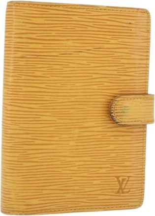Louis Vuitton Pre-owned Wallets, female, Yellow, Size: ONE SIZE Pre-owned Day Planner Cover