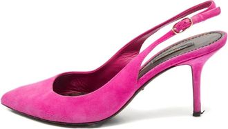 Dolce & Gabbana Pumps a punta con cinturino posteriore 80mm - Rosa