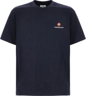 Casablanca T-shirt - Heren - T-shirts - Blauw - 2XL - Tops