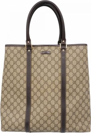 Gucci Brown Pvc Tote Bag (Pre-Owned)