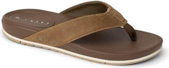 Reef Cushion Bonzer Leather Flip Flop in Toffee at Nordstrom, Size 8