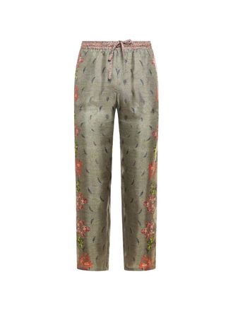 Pierre-Louis Mascia Printed Silk Trousers
