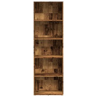 Berkfield Home Decorative Bookcase Old Wood 60x30x189 cm Engineered Wood in Brown | Size: 60 x 30 x 189 cm