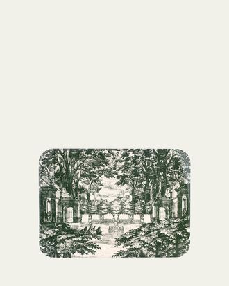 Fornasetti Tray 48X60cm - Giardino Settecentesco Green Ivory