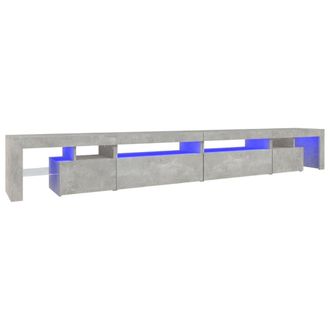 vidaXL Vidaxl - Mueble De Tv Con Luces Led Gris Hormig&oacute;n 290x36,5x40 Cm