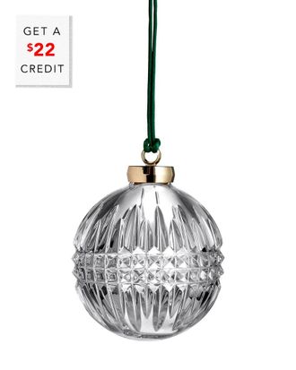 Waterford Lismore Diamond Bauble Ornament With $22 Credit