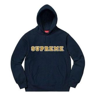 SUPREME FW19 Week 1 The Most Hooded Sweatshirt Navy SUP-FW19-007