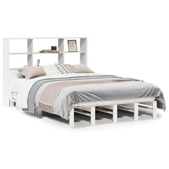 Berkfield Home Bookcase Bed without Mattress White 160x200 cm Solid Wood