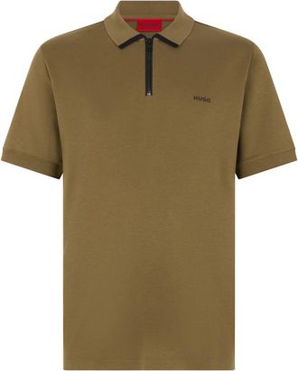 HUGO BOSS Dalomino Polo - Heren - Polos - Beige - S - Katoen - Tops