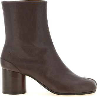 Maison Margiela Tabi Enkellaarzen - Dames - Laarzen met Hak - Bruin - 40 EU - Leer - Schoenen