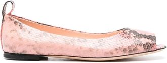 AGL Slangeneffect Ballerina Schoenen - Dames - Ballerinas - Roze - 37 1/2 EU - Schoenen