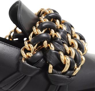 Balmain Loafer - Coin Chain Loafers Leather - Gr. 41 (EU) - in Schwarz - für Damen