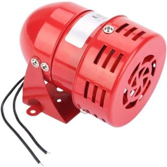 OEM Sirena De Alarma Exterior, 220 V 120 Db Ms-190 Mini Sirena Con Cable, Campana De Alarma Para Motor Industrial, Alarma De Motor Roja, Sirena De Bocina 