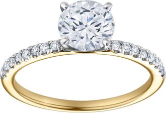 LuvMyJewelry Kara 14K Yellow Gold Round Lab Grown Diamond Engagement Ring - 1.15 Ct at Nordstrom, Size 6