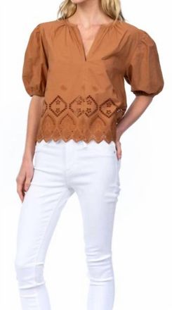 Tolani Anjali Top In Mocha