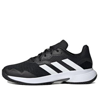 adidas CourtJam Control Tennis Shoes Black White ID1535