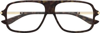 Alexander McQueen Optical Frame - unisex - Brillen - Bruin - 57 MM - Accessoires