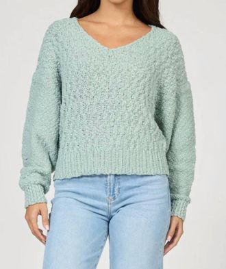 Dear John Denim Lexi Textured Sweater In Mint