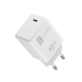 OEM Cellularline Cargador De Pared Usb-c 40w - Dedicado Apple Cargador De Pared Usb-c 40w Power Delivery, Ideal Para La Serie Iphone 17 Y El Ipad Pro 2025