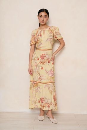 Raishma Mavis Yellow Dress at Nordstrom, Size 16 Uk