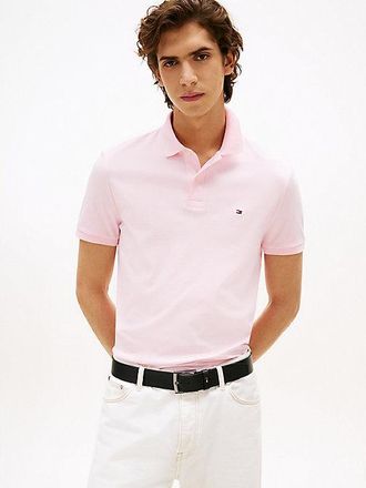 Tommy Hilfiger Polo regular de punto interlock con logo bordado