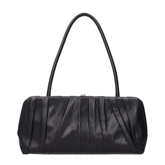 Jil Sander Black Leather Shoulder Womens Bag